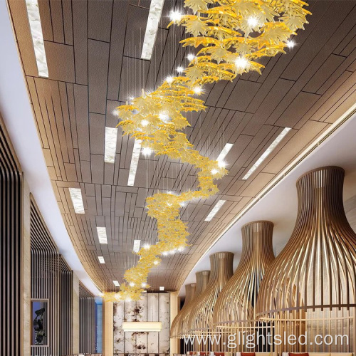 Contemporary hotel designedchandelier light